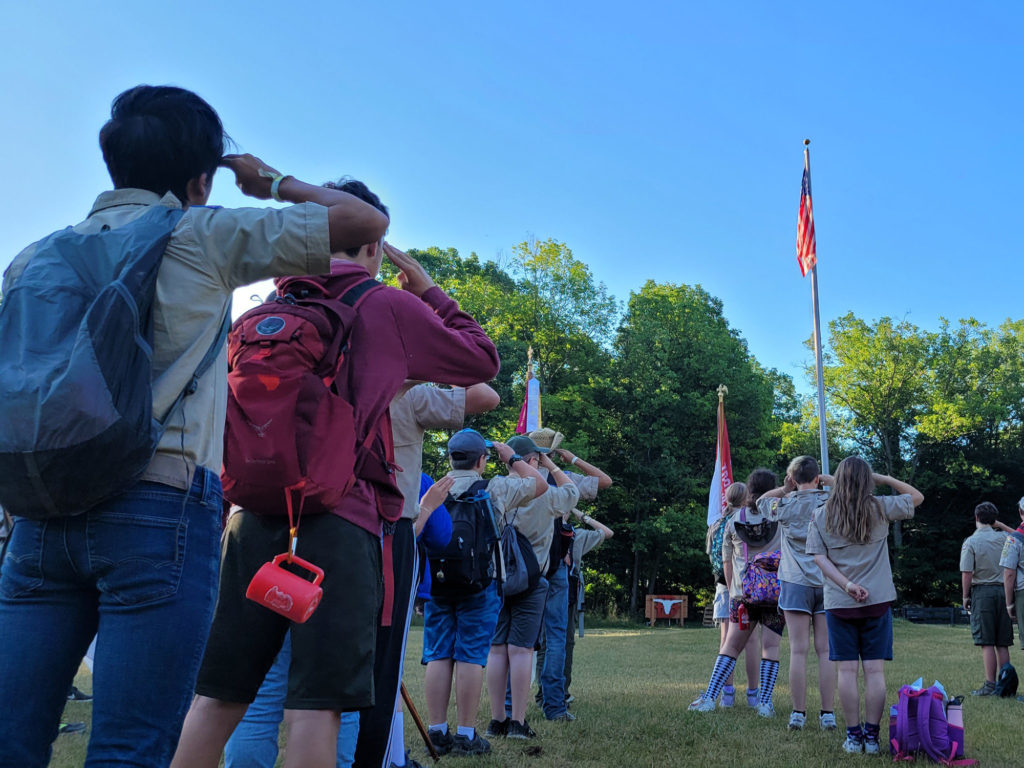 Troop 109 at DBarA in 2022 Photo by Ken Ohr