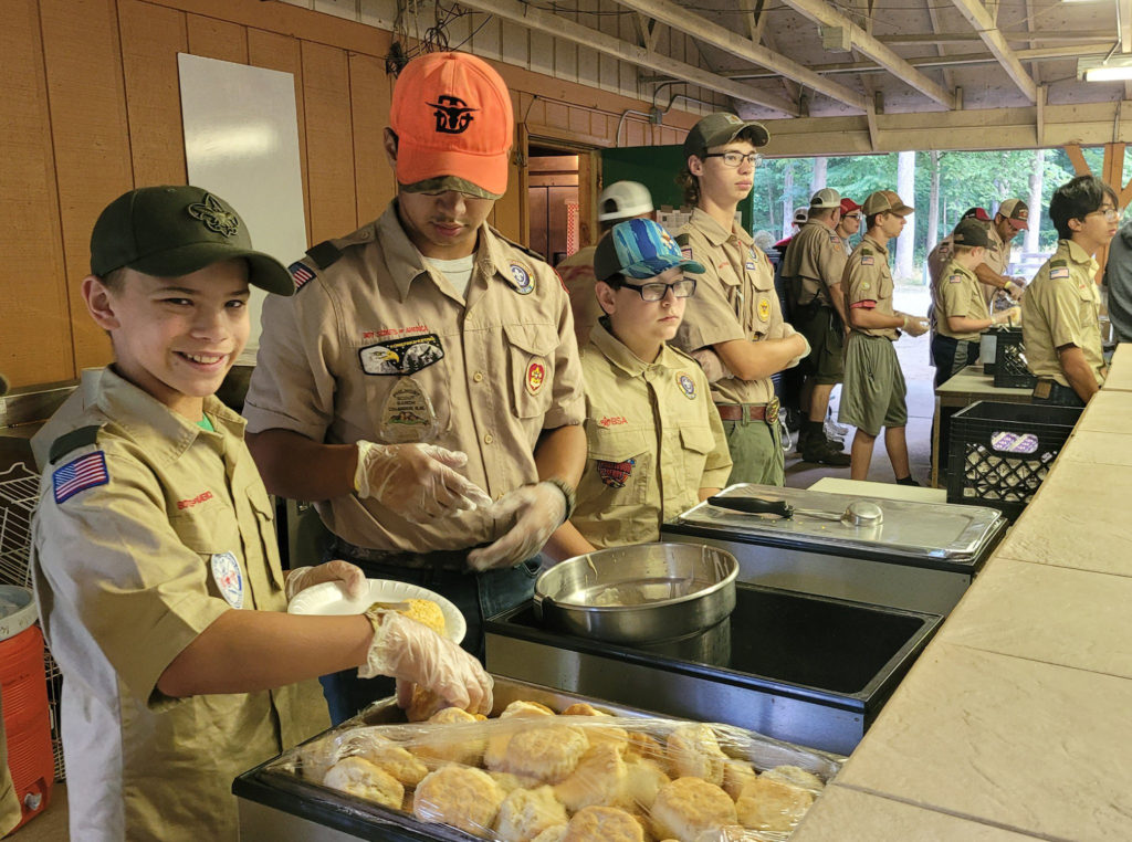 Troop 109 at DBarA in 2022 Photo by Ken Ohr