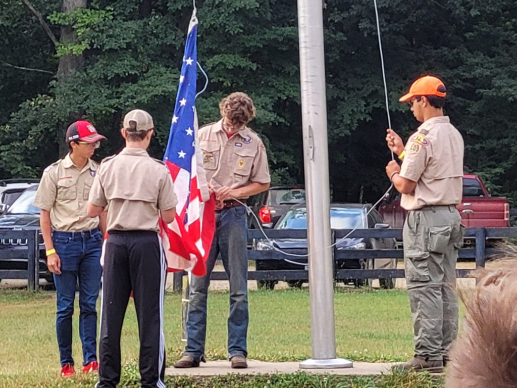 Troop 109 at DBarA in 2022 Photo by Ken Ohr